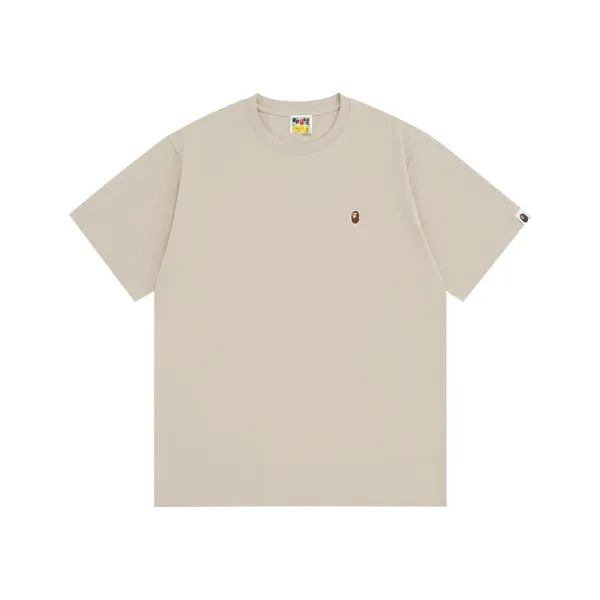 A Bathing Ape Classic Logo Beige T-Shirt - 1
