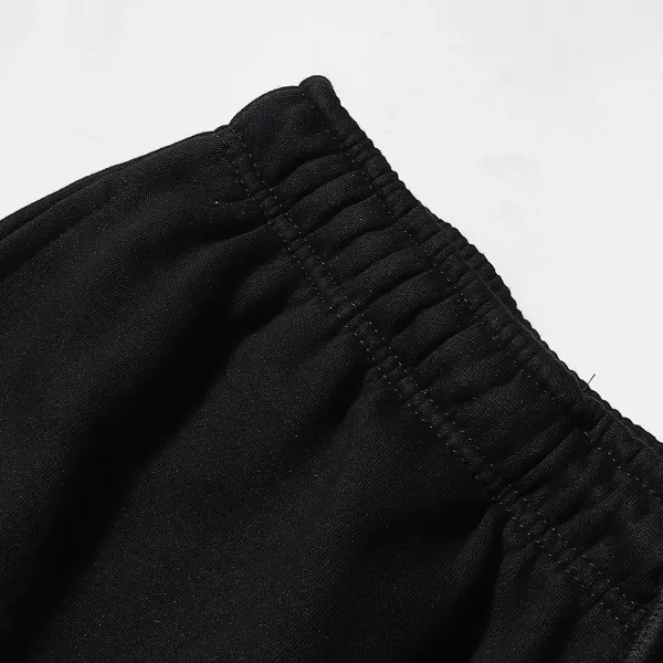Saint Tears Flame Logo Drawstring Shorts Black - 4