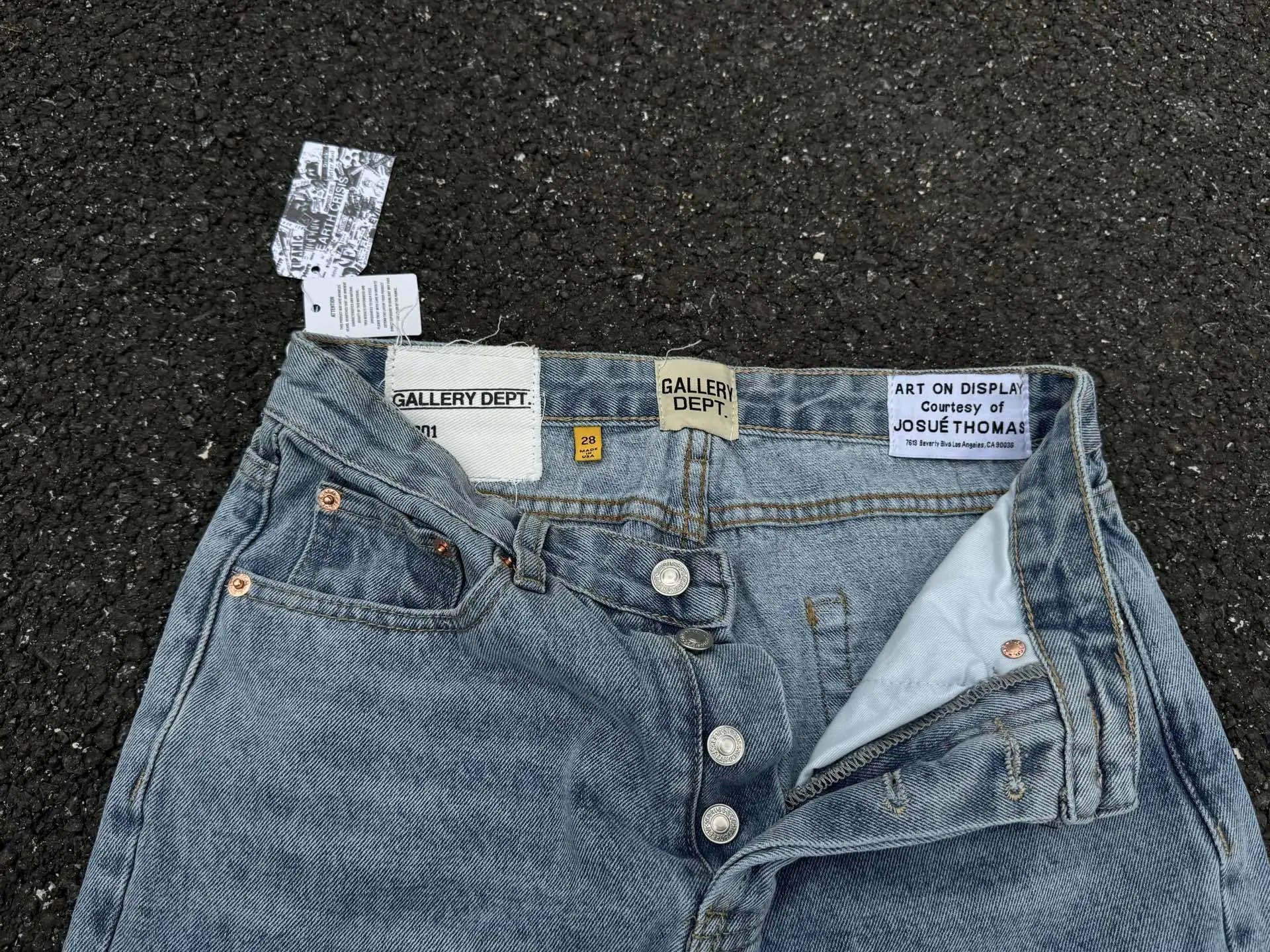 Off-White x Denim Patchwork Flared Jeans Multicolor - 9