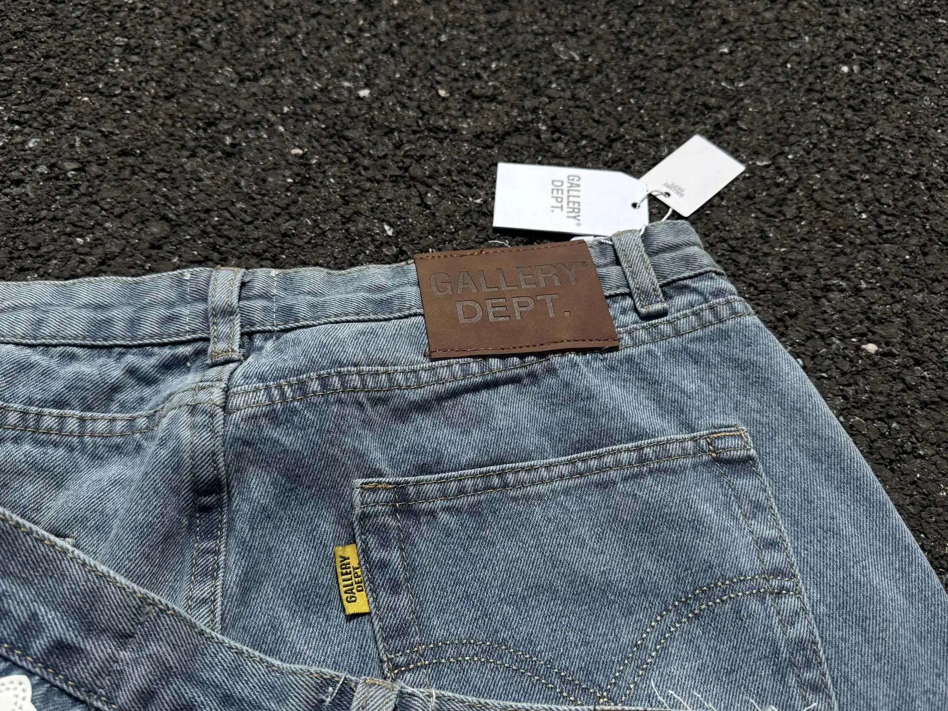 Off-White x Denim Patchwork Flared Jeans Multicolor - 8