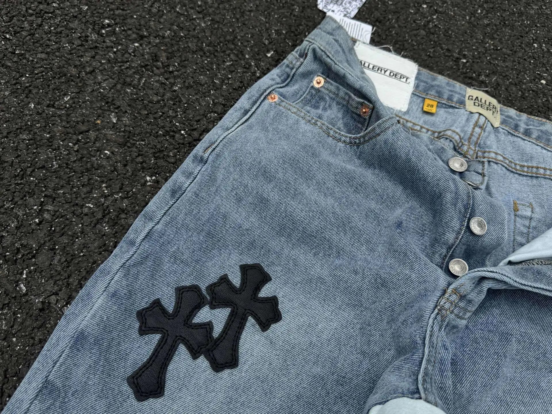Off-White x Denim Patchwork Flared Jeans Multicolor - 10