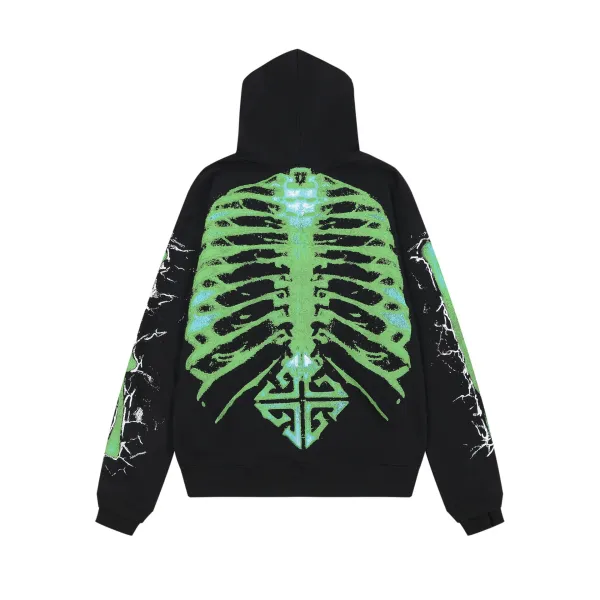 Guapi Cyberpunk Queen Black Pink Graphic Hoodie - 4