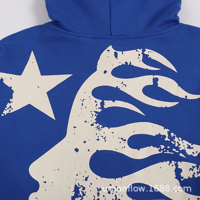 Hellstar Star Flame Black Hoodie - 8