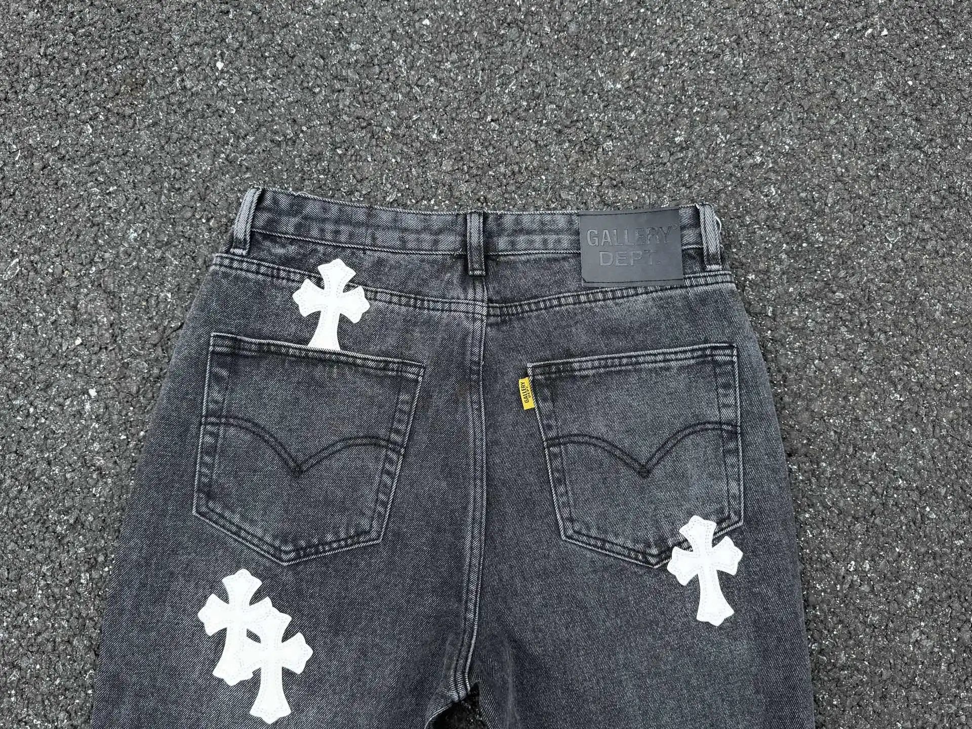 Off-White x Denim Patchwork Flared Jeans Multicolor - 17