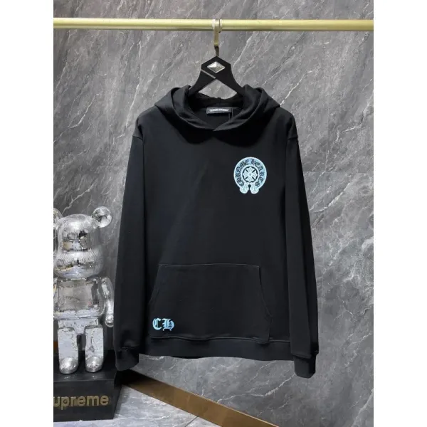 Chrome Hearts Cowl Neck Hoodie Black - 1
