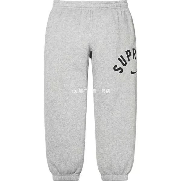 Supreme x Nike Arch Logo Sweatpants Gray - 1