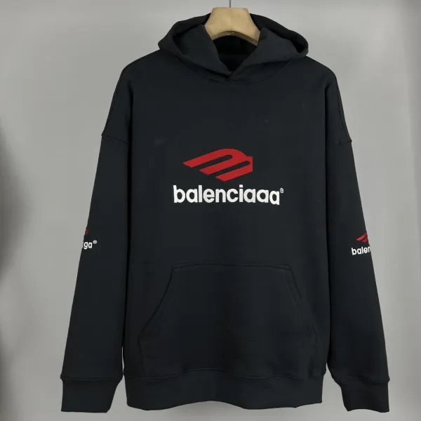Balenciaga Triple A Hoodie Black - 1