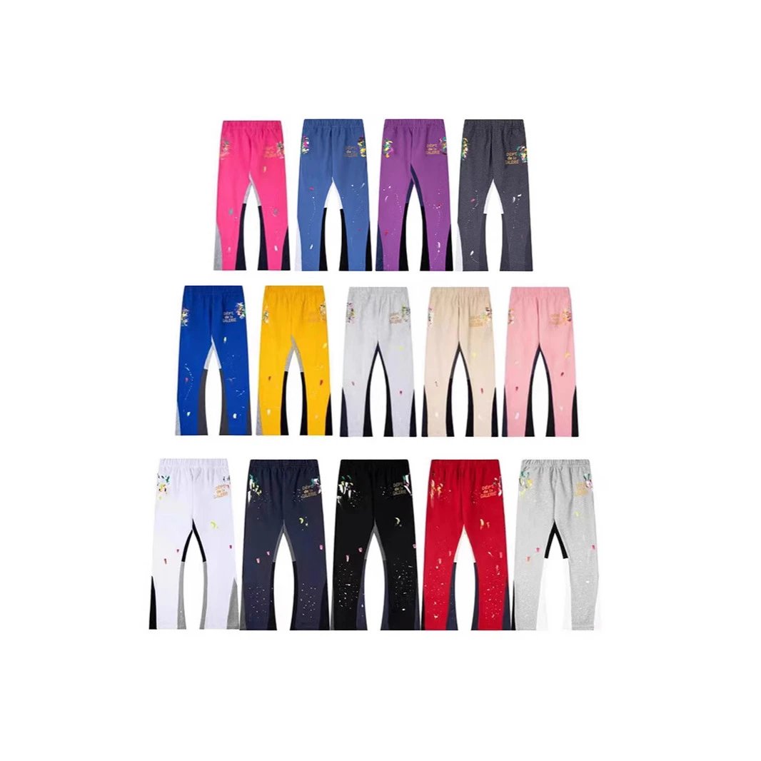 Galerie Dept. Checkered Star Print Distressed Sweatpants Black - 3