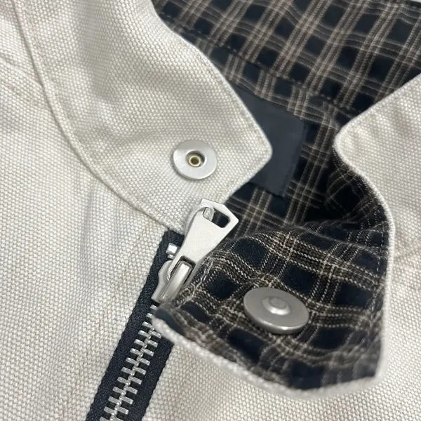 Burberry Check-Trimmed Cotton Twill Jacket Black - 9