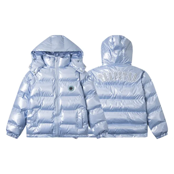 Trapstar Metallic Light Blue Puffer Jacket - 1