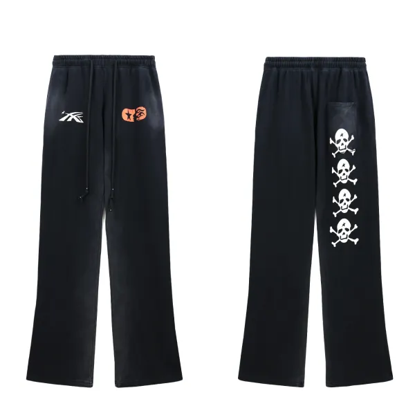 Hellstar Flame Logo Sweatpants Black - 27