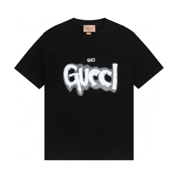 Gucci Graffiti Logo Black T-Shirt - 1