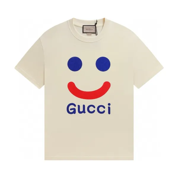 Gucci Smiley Face T-Shirt Beige - 1