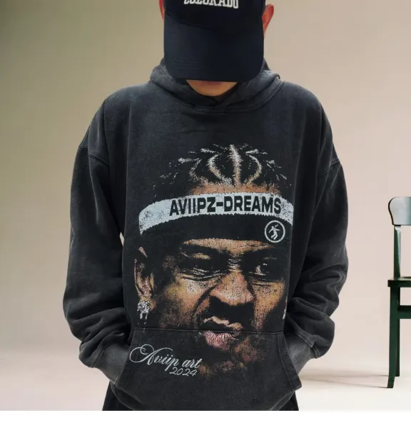 Dead Inside Graphic Hoodie Black - 13
