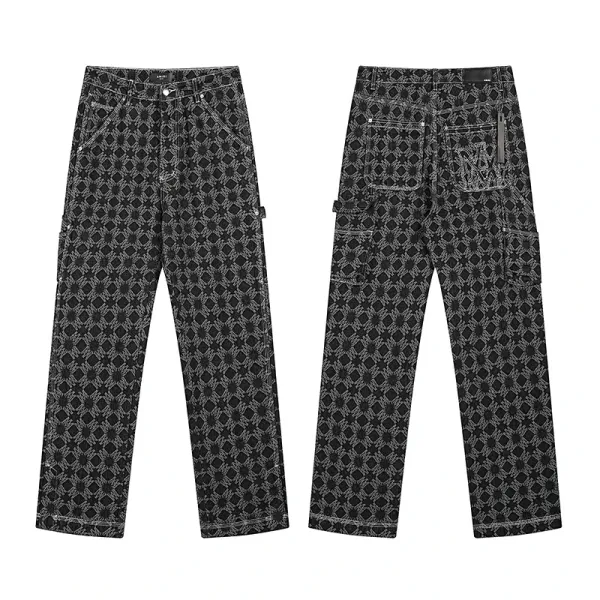 Maison Margiela Tabi Print Cargo Pants Black Multicolor - 1