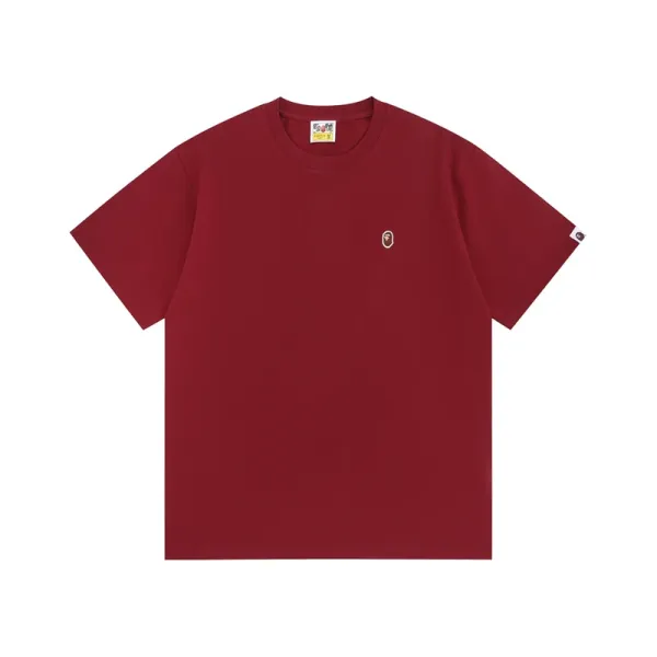 A Bathing Ape Classic Logo T-Shirt Burgundy T-Shirt - 1
