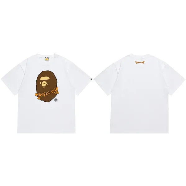 A Bathing Ape ABC Camo Ape Head White T-Shirt - 1