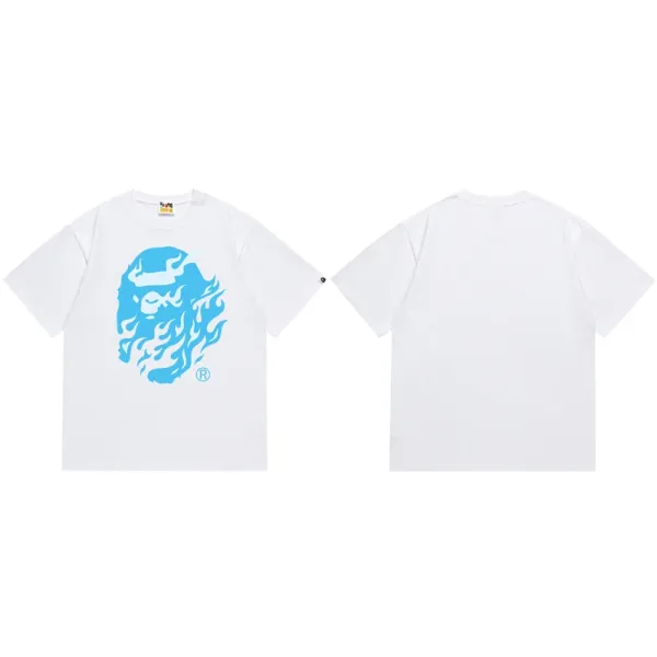 A Bathing Ape ABC Camo Ape Head Purple T-Shirt - 6