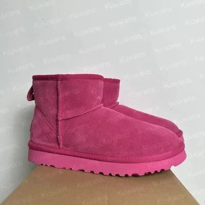 现货2024年新款休闲平底运动鞋明星同款舒适雪地靴羊皮毛一体棉鞋131994