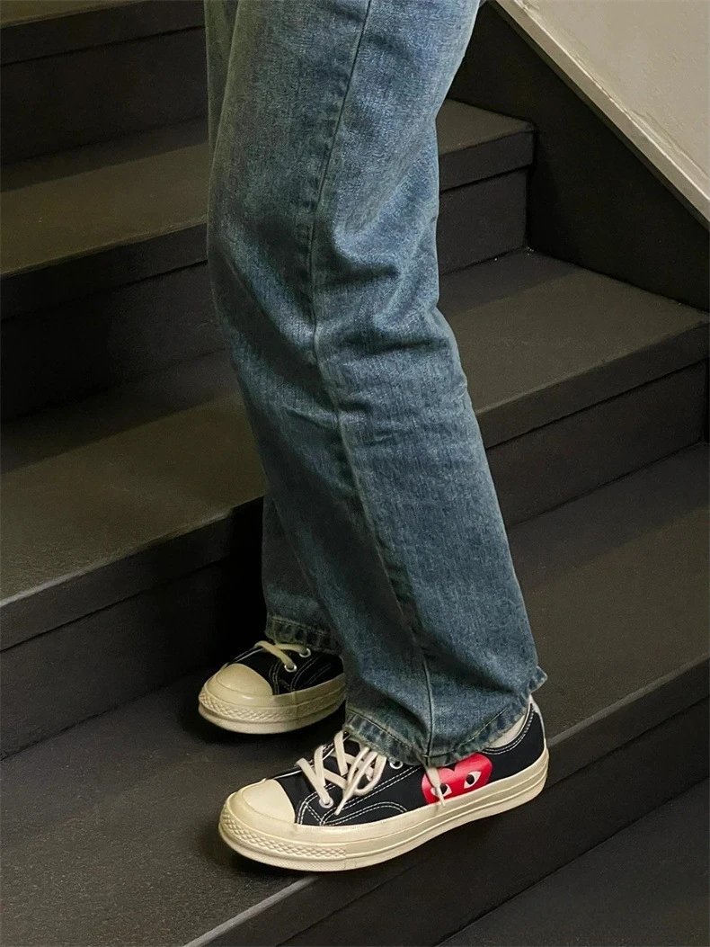 Comme des Garçons Play x Converse Chuck Taylor All Star High Black Red Heart Sneakers - 4