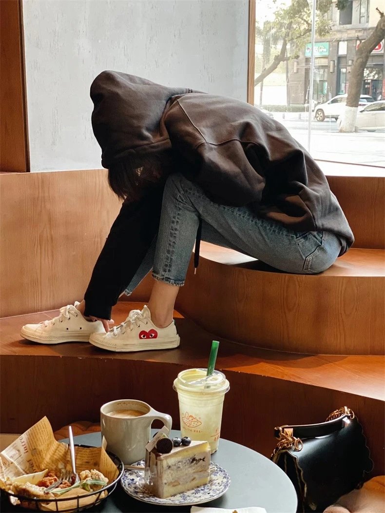 Comme des Garçons Play x Converse Chuck Taylor All Star High Black Red Heart Sneakers - 7