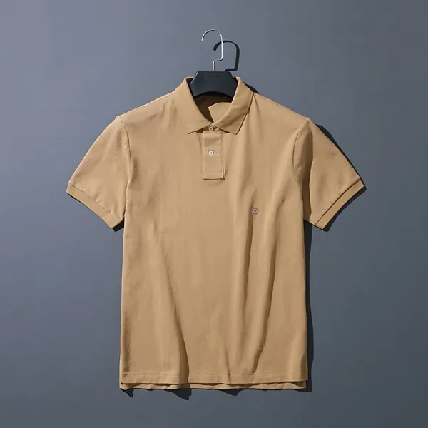Design Classic Pique Polo Shirt Forest Green - 13
