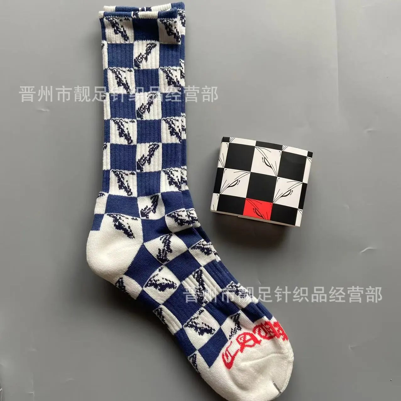 Chrome Hearts Socks Ribbed Crew with Lip Graphic — 22
