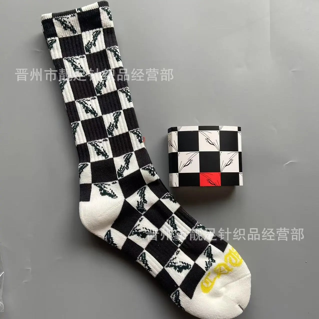 Chrome Hearts Socks Ribbed Crew with Lip Graphic — 24