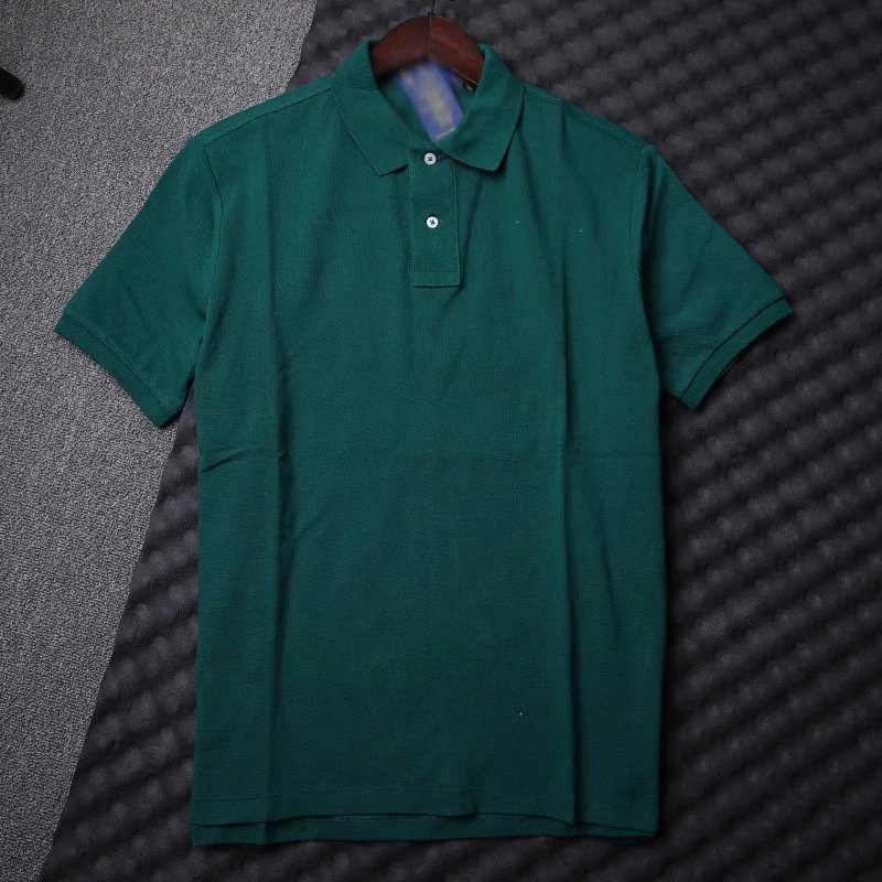 Design Classic Pique Polo Shirt Forest Green - 1