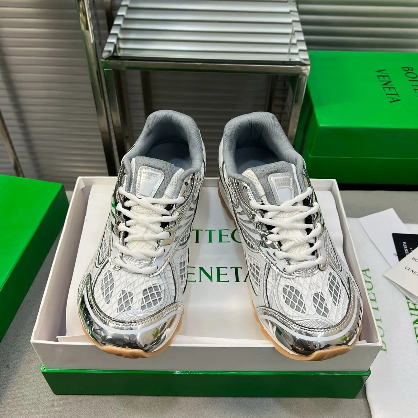 Balenciaga Orbit Sneaker Black Technical Fishnet Sneakers - 23