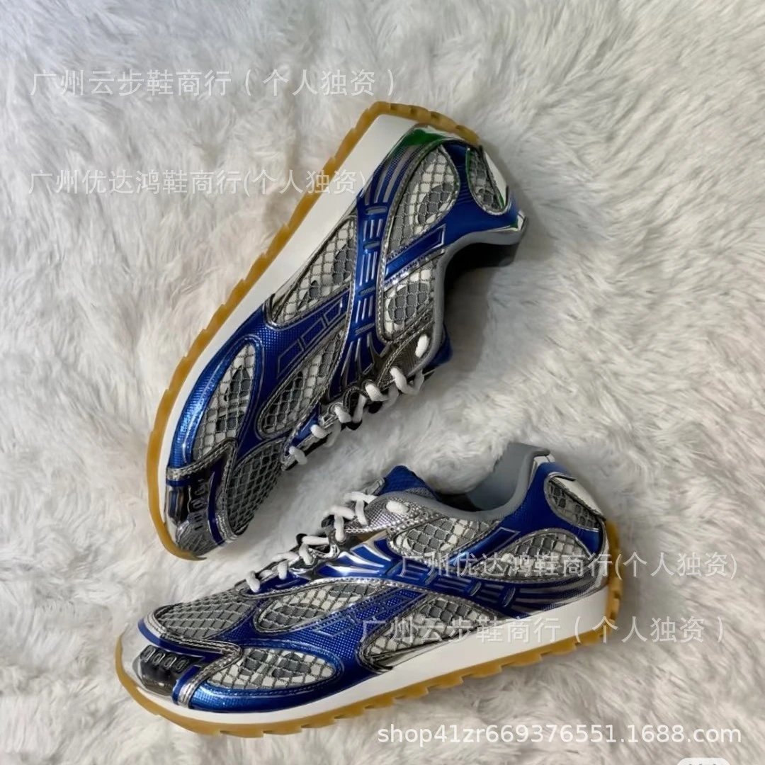 Asics Gel-Lyte III Silver Blue Mesh Sneakers - 1