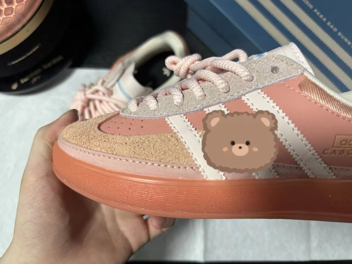 Adidas Benito White Beige Gum Sneakers - 6