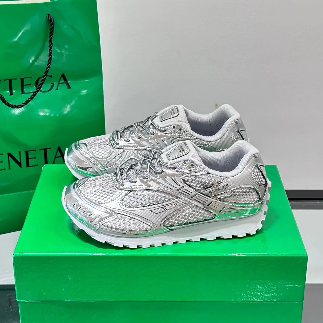 Balenciaga Orbit Sneaker Black Technical Fishnet Sneakers - 34