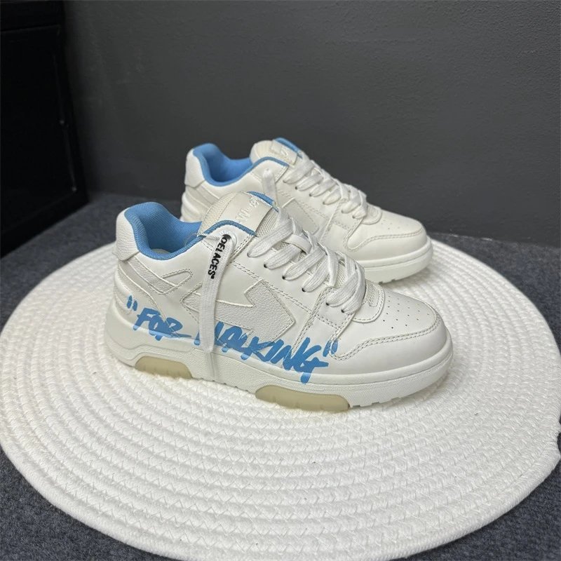 Off-White Diagonal Arrow Low 'For Whom?' Black Sneakers - 12