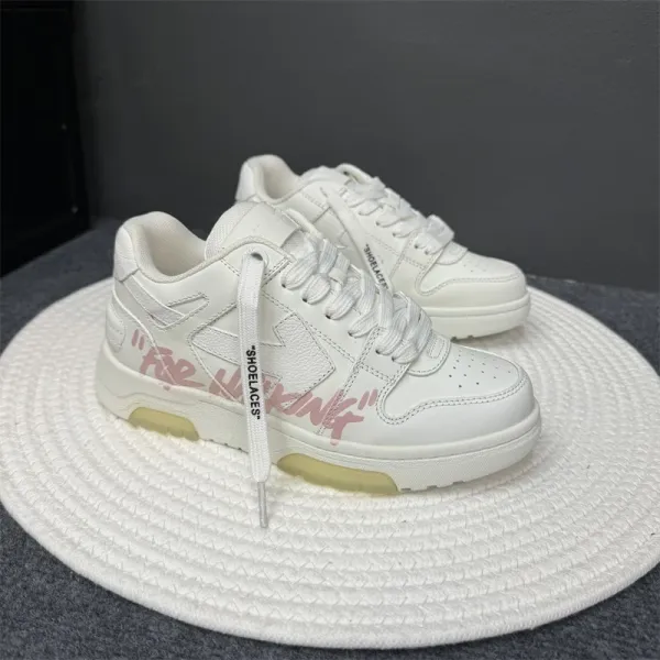 Off-White Diagonal Arrow Low 'For Whom?' Black Sneakers - 21