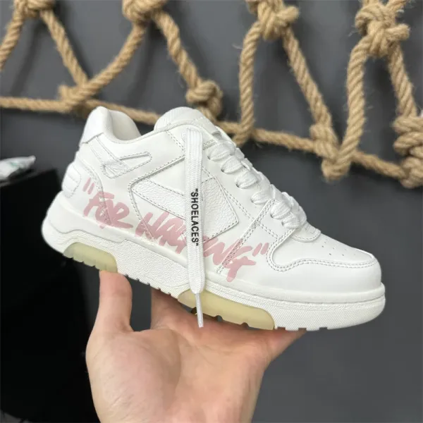 Off-White Diagonal Arrow Low 'For Whom?' Black Sneakers - 22