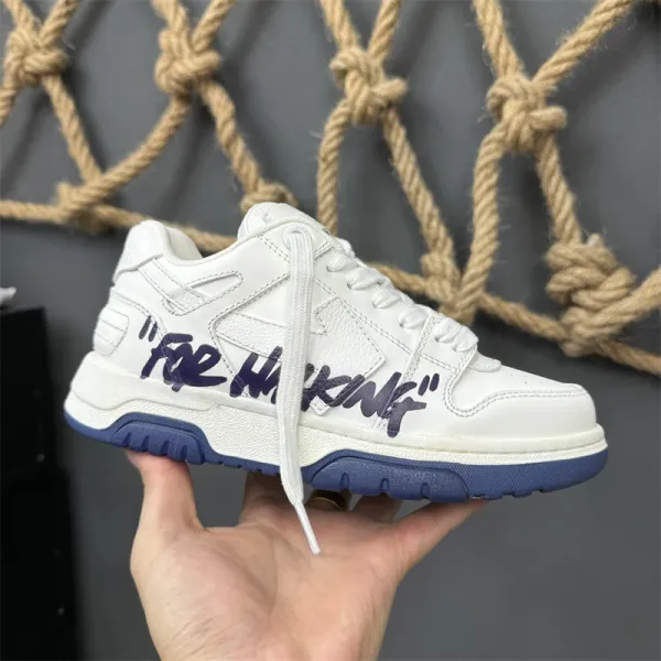 Off-White Diagonal Arrow Low 'For Whom?' Black Sneakers - 19