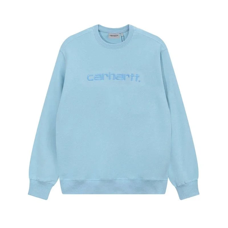 Carhartt WIP Script Logo Crewneck Navy Sweatshirt - 9