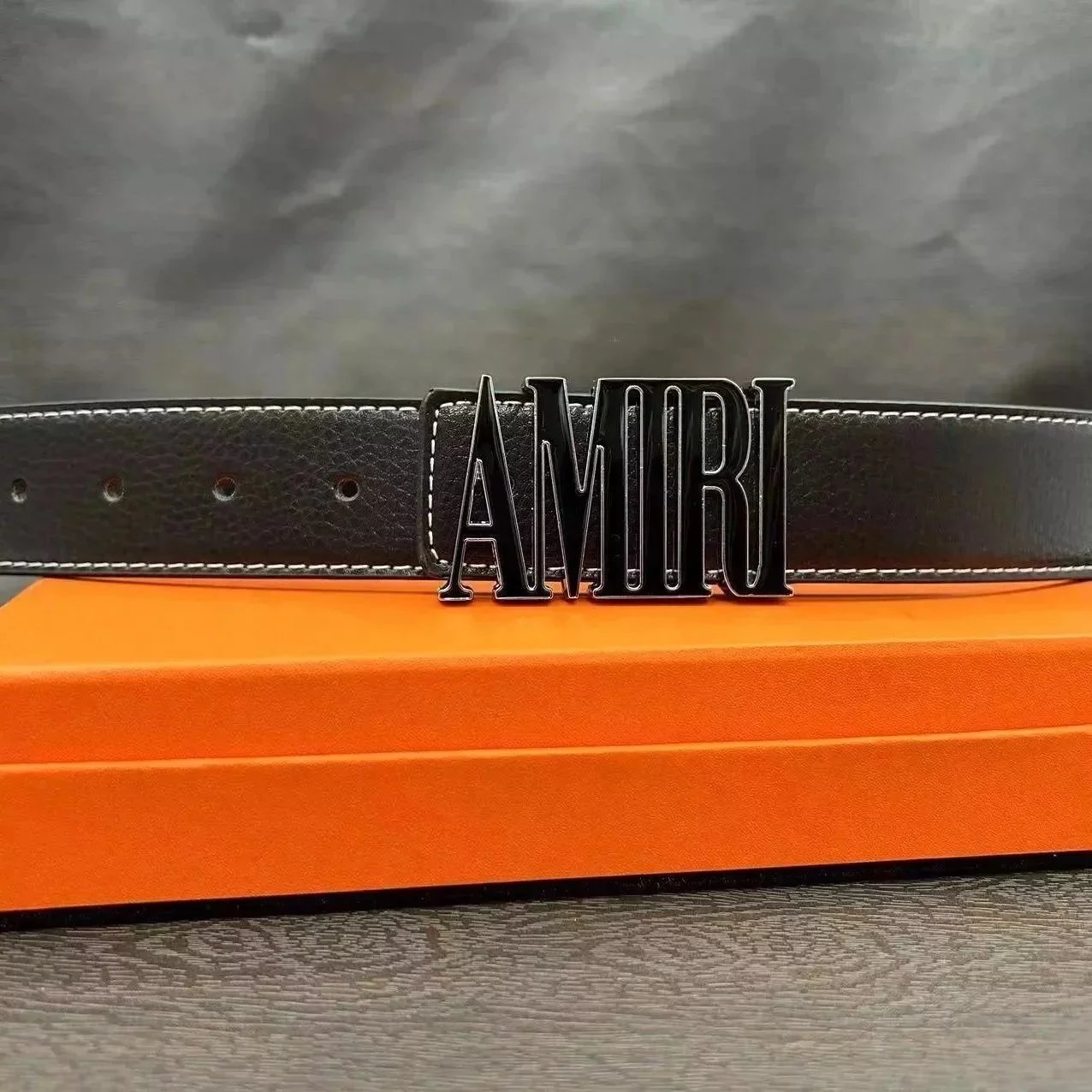 AMIRI Logo Belt