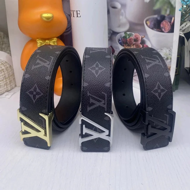 Louis Vuitton Belts Monogram Canvas Belt with LV Buckle product detail image 3