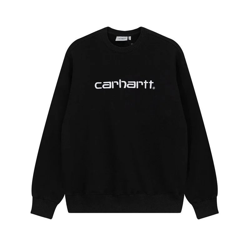 Carhartt WIP Script Logo Crewneck Navy Sweatshirt - 3