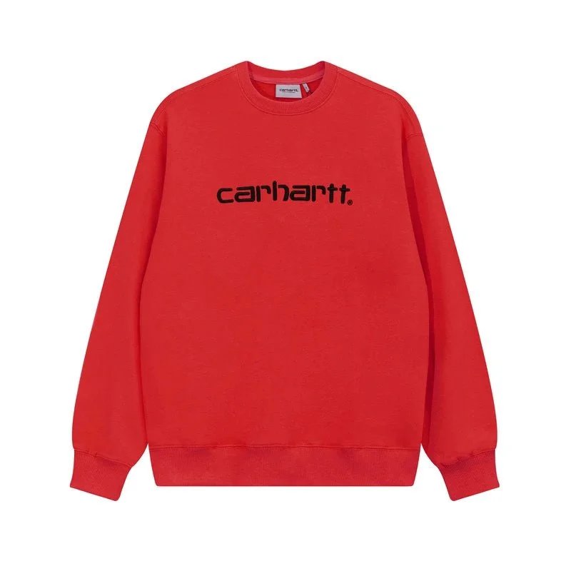 Carhartt WIP Script Logo Crewneck Navy Sweatshirt - 8