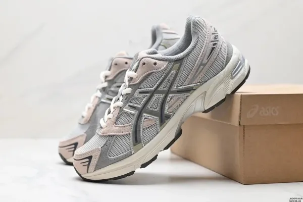 Asics Gel-Kayano 14 Gray Pink Mesh Running Shoes - 1