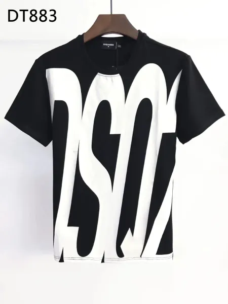 Dsquared2 Bold Graphic Print Black and White T-Shirt - 1
