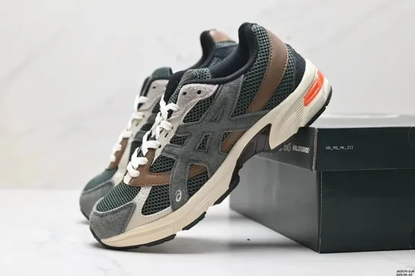 Asics x Hail Studios Gel-Kayano 14 Olive Brown Multicolor Sneakers - 1