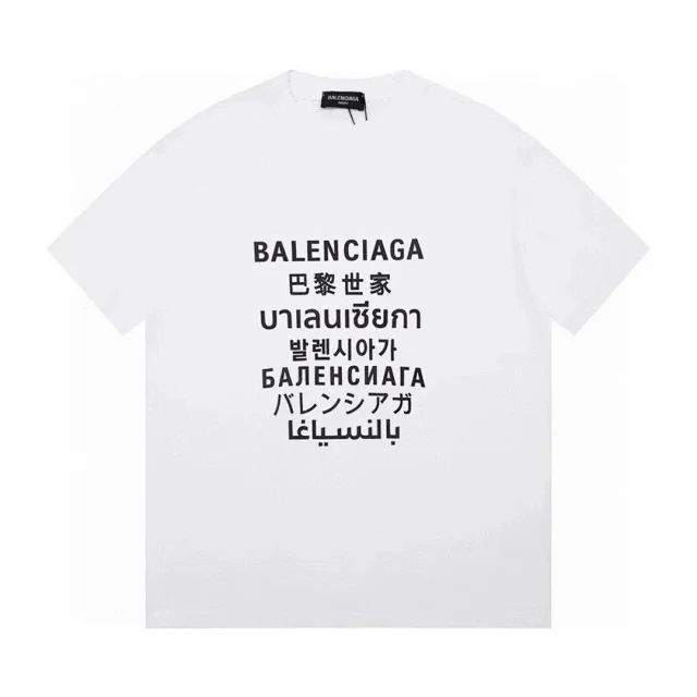 Balenciaga T-Shirts Short-Sleeve Logo Graphic product detail image 1