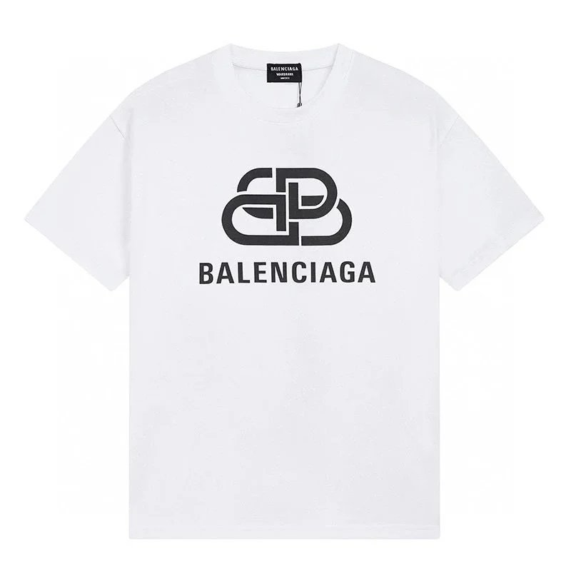 Balenciaga T-Shirts Short-Sleeve Logo Graphic — 3