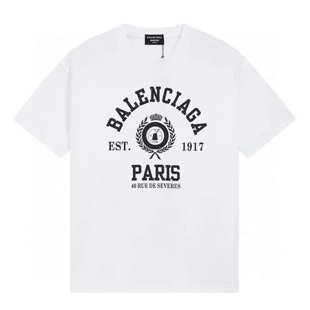 Balenciaga T-Shirts Short-Sleeve Logo Graphic product detail image 4