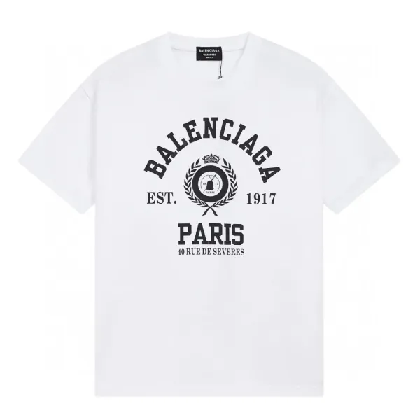 Balenciaga BB Distressed Logo Black T-Shirt - 5