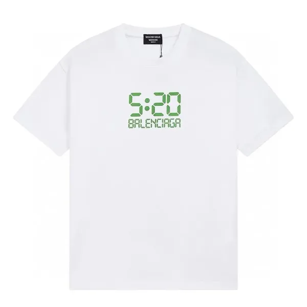Balenciaga Digital Clock White T-Shirt - 1